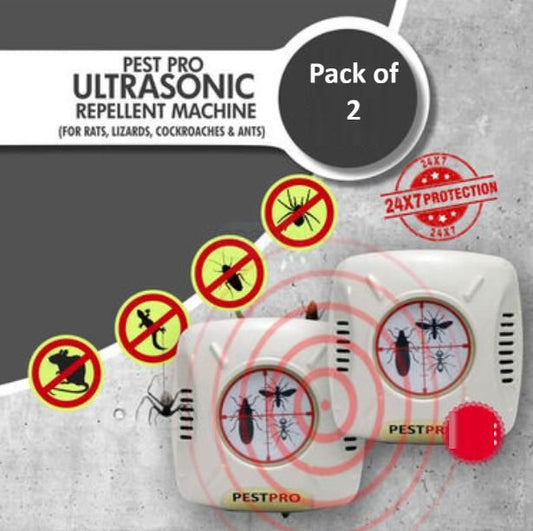 Ultrasonic Repellent Machine (Pack of 2)